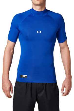 UA HG ARMOUR SS SHIRTS MOCK BB (ROYAL)